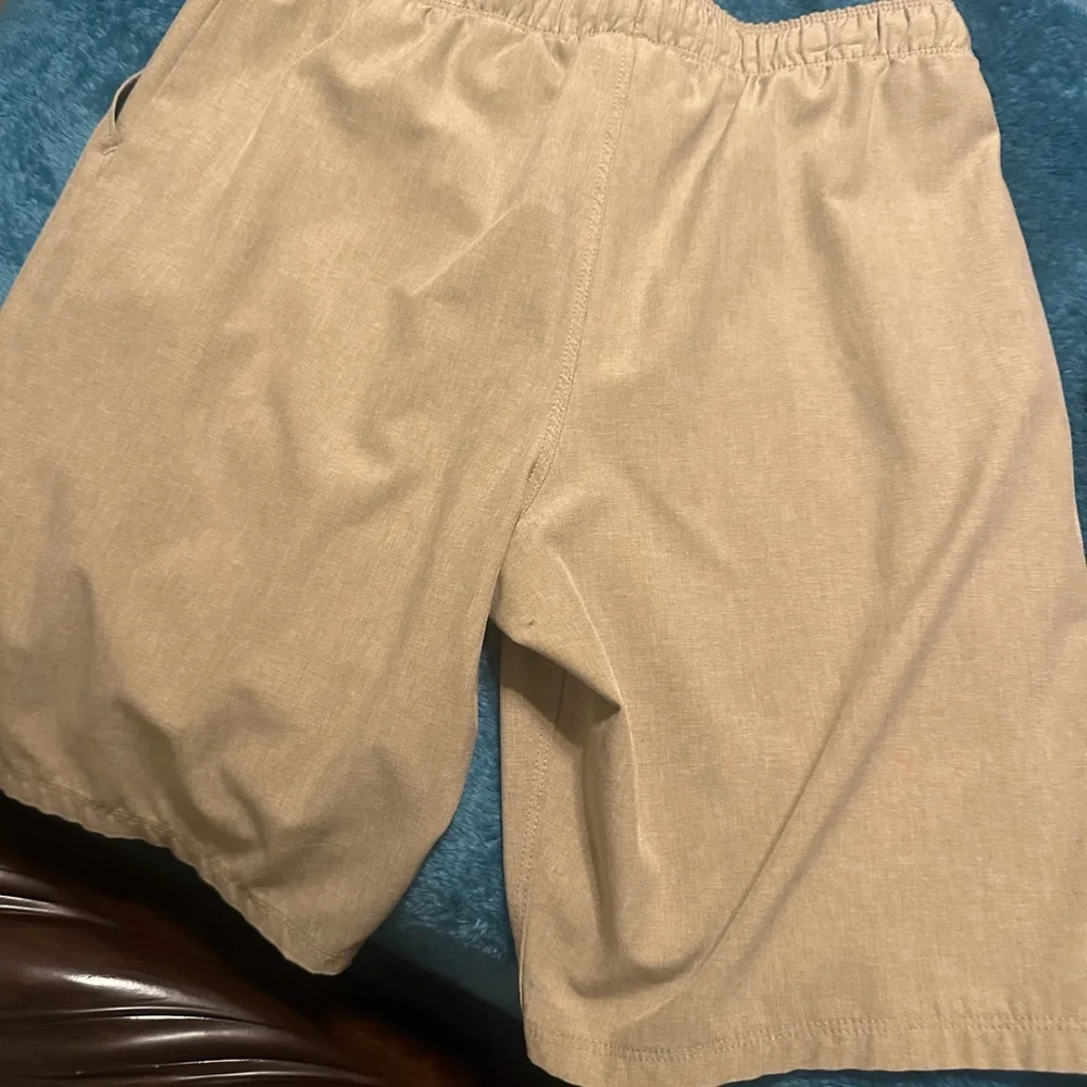 Hurley Boy Shorts in Tan and Gray~2 pairs